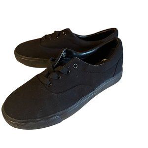 Sports black canvas sneakers size 11 new